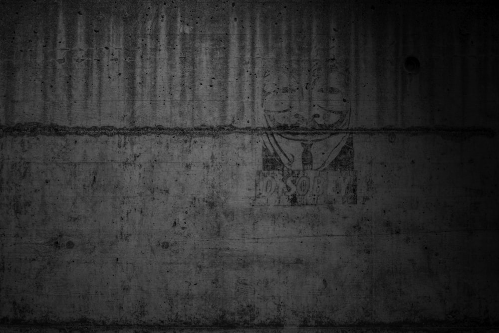 a black and white photo of a wall