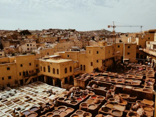 aerial photography of buildings