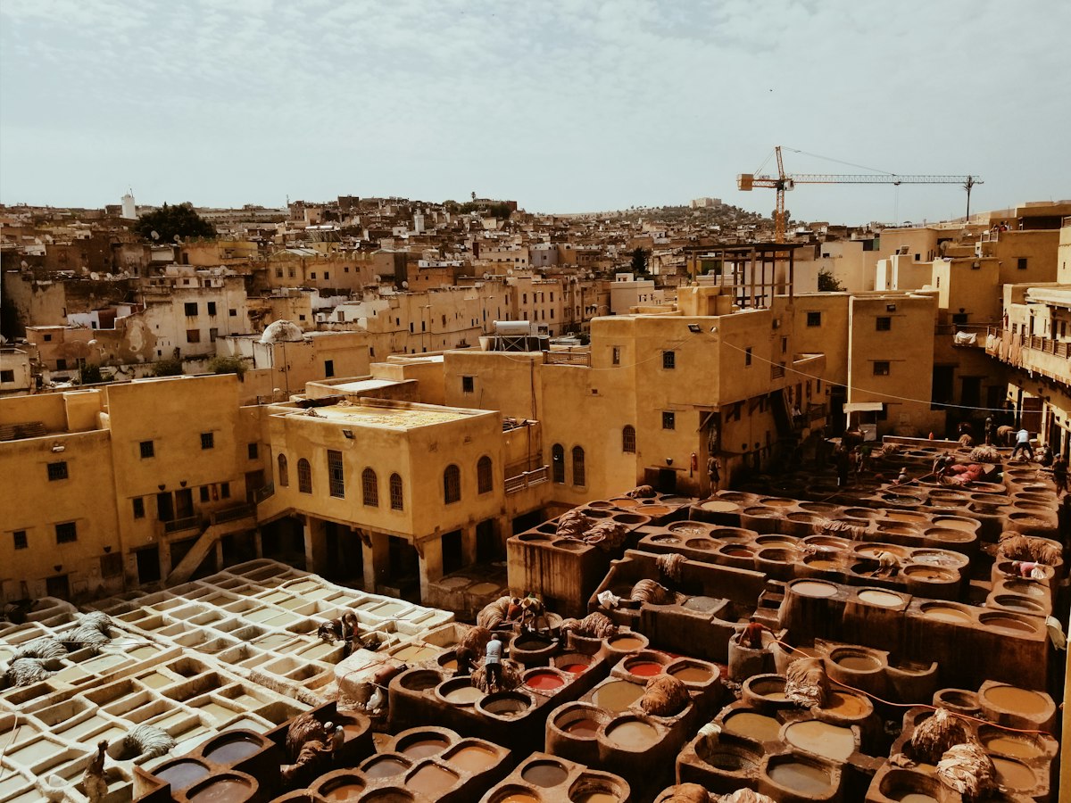 Vista aérea de la medina de Fez, Marruecos