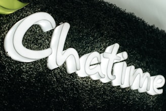 white Chatime signage