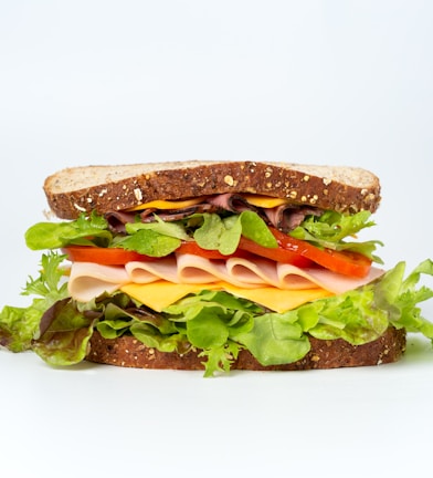 sandwich on white surface