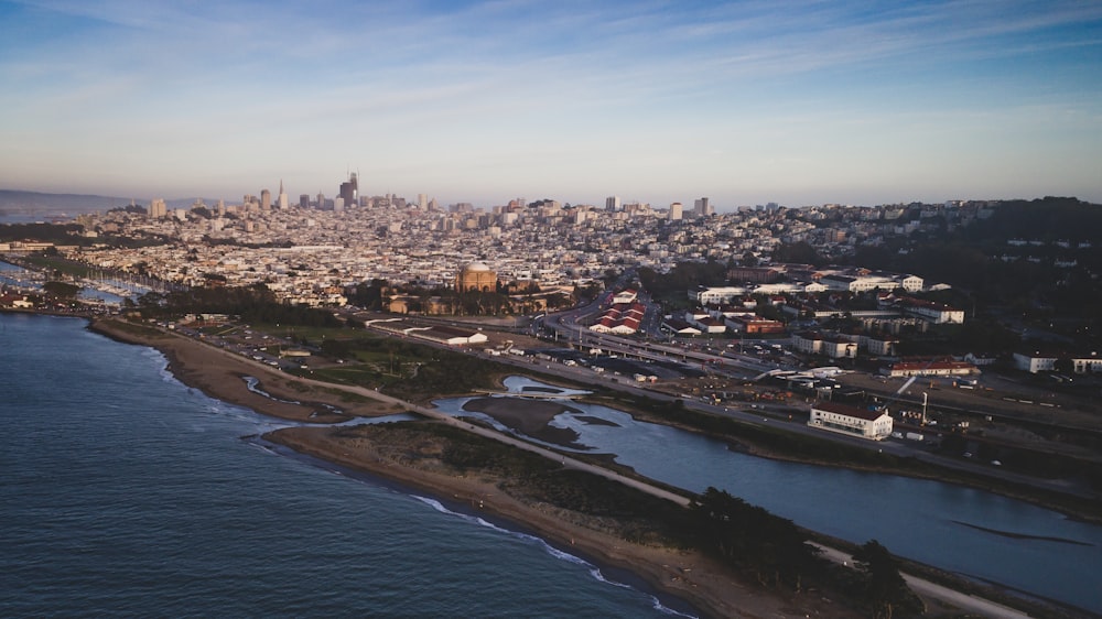 aerial photo of houses