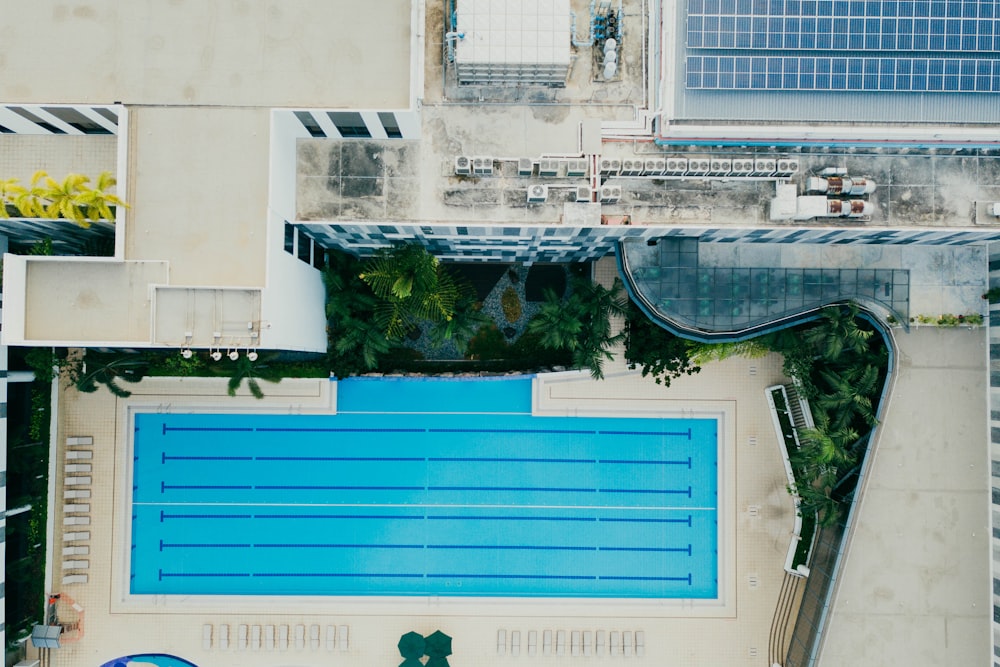 aerial photography of building