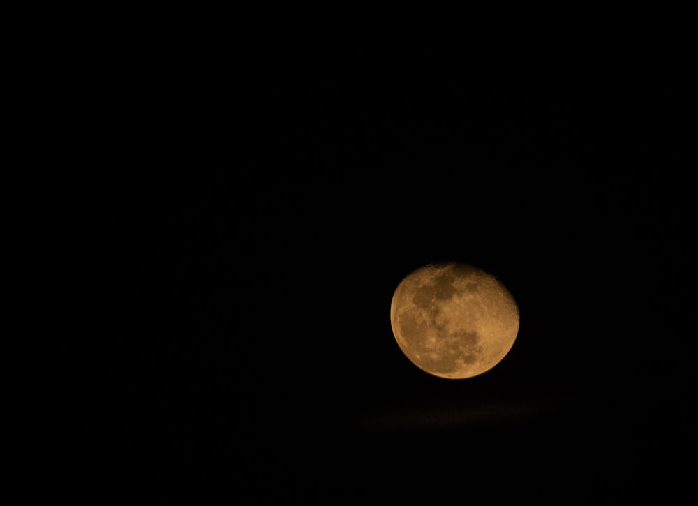 closeup photo of moon