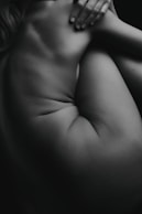 grayscale photography of naked woman