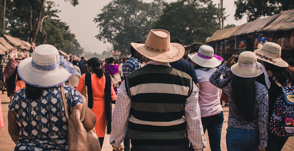 people wearing hat