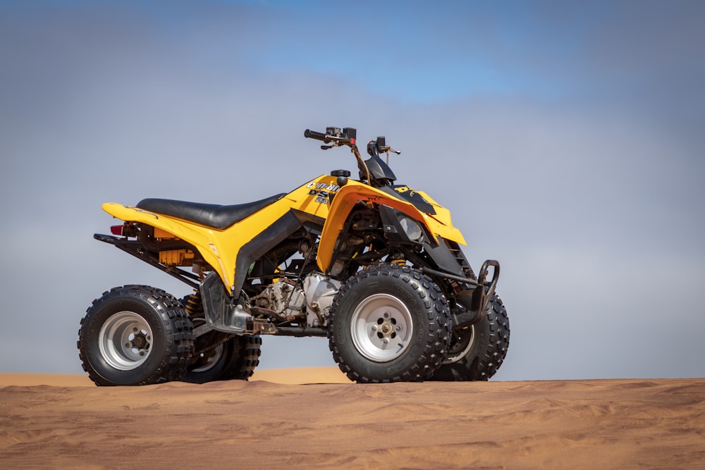 yellow and black ATV