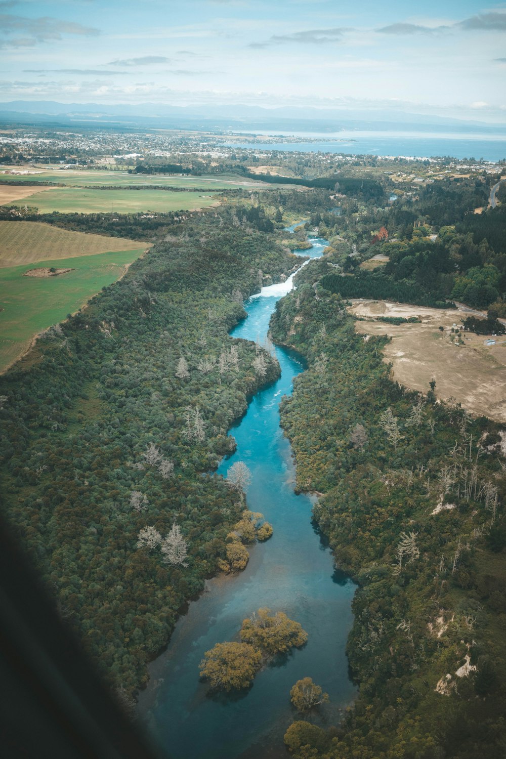 vista aérea do rio