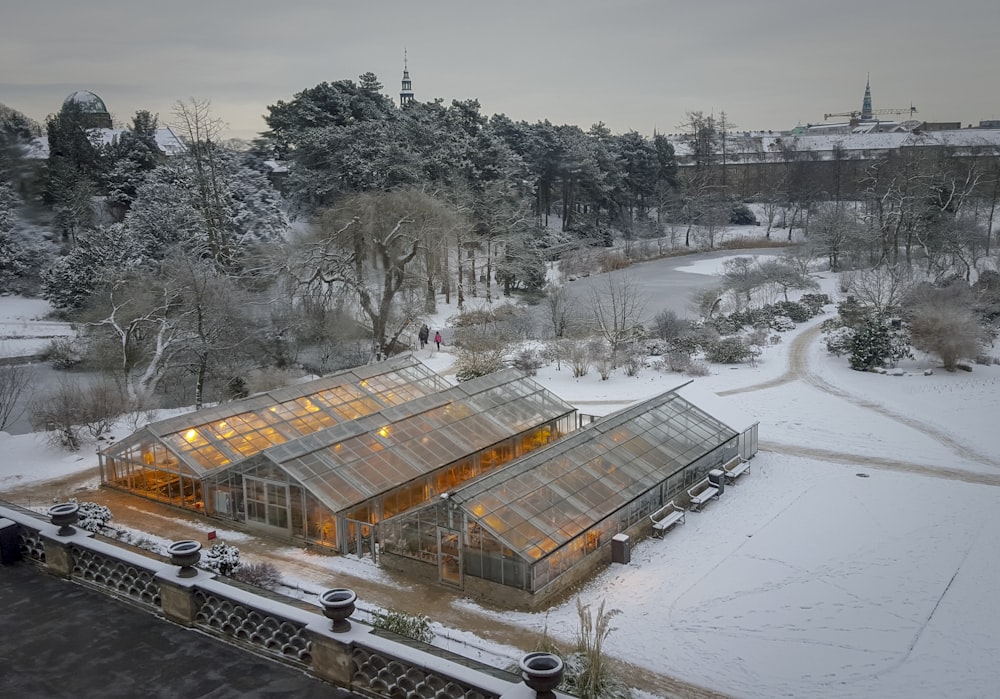 aerial photography of gray house