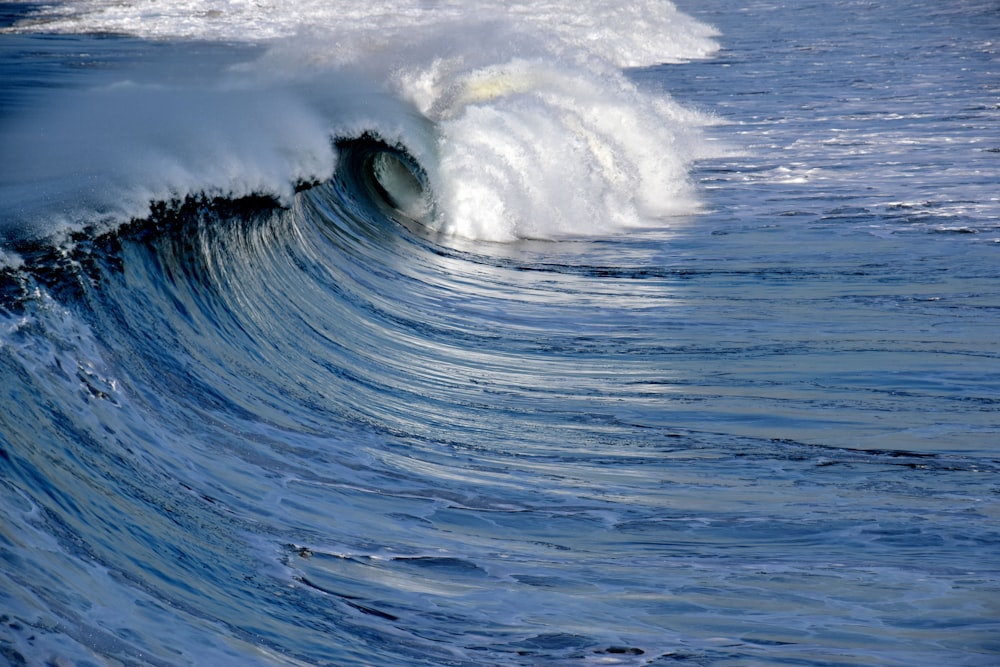 ocean waves during daytime