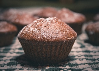 close up photo of chocolate cupcake