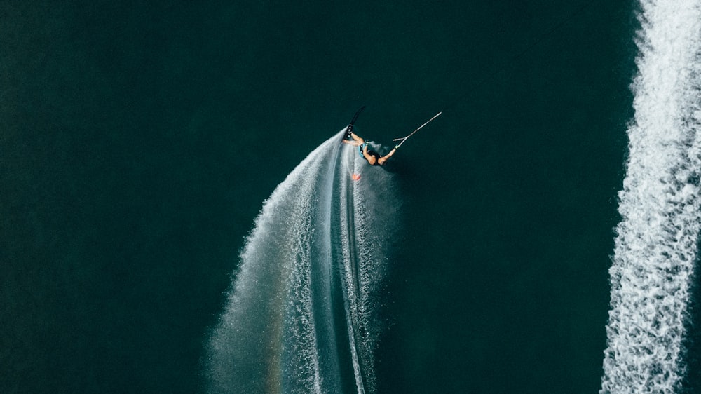 person skiing on water