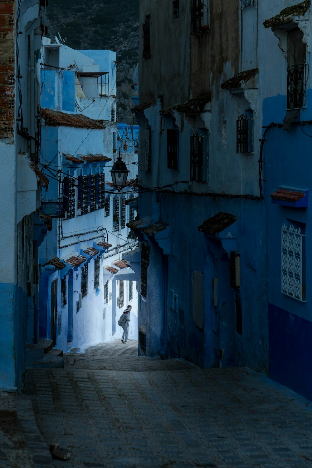 blue concrete house during daytime