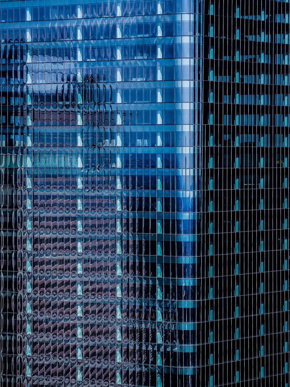 blue building
