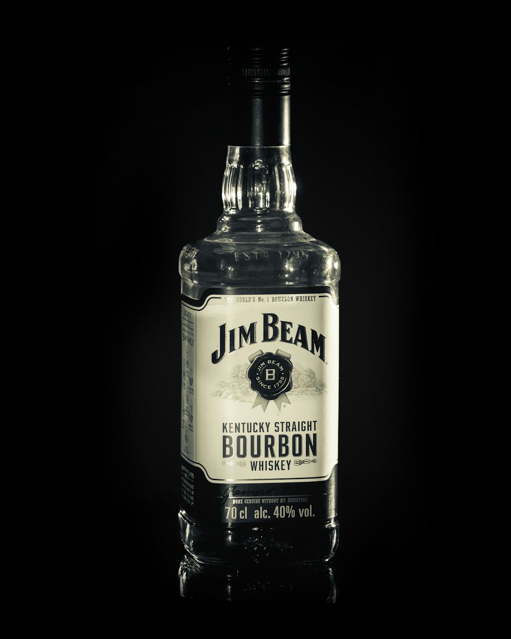 Bottiglia di bourbon Jim Beam