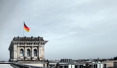 aerial photo of building germany google meet background