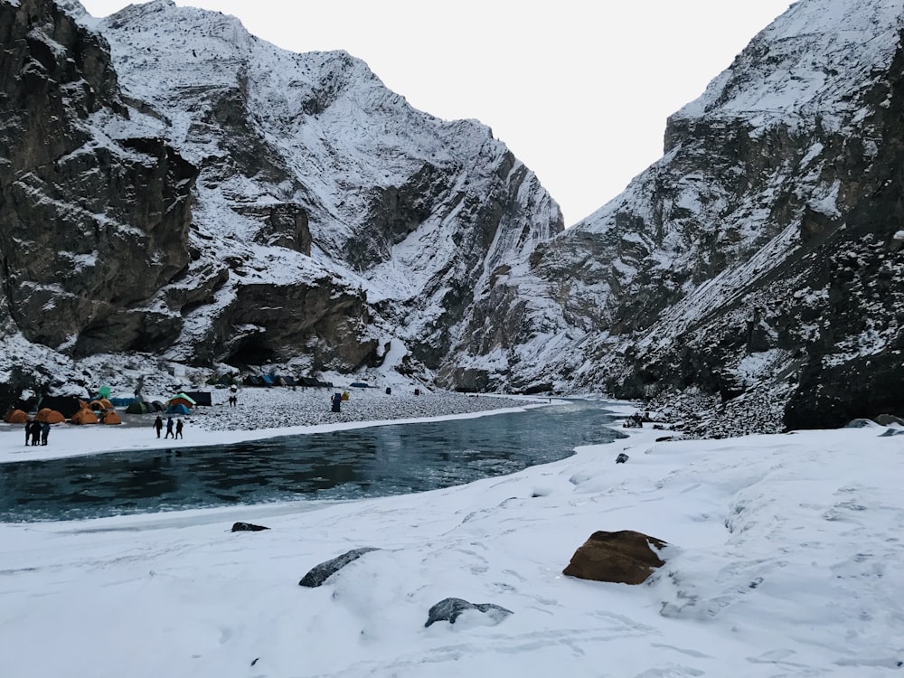 river surrounded by mountains