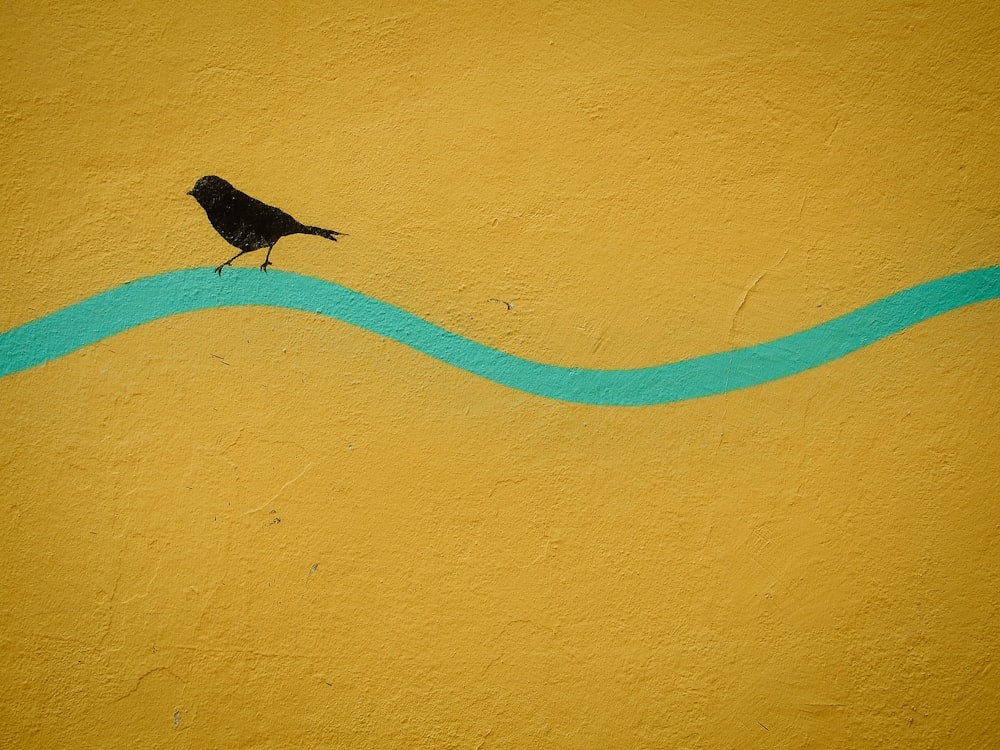 Malerei eines Vogels