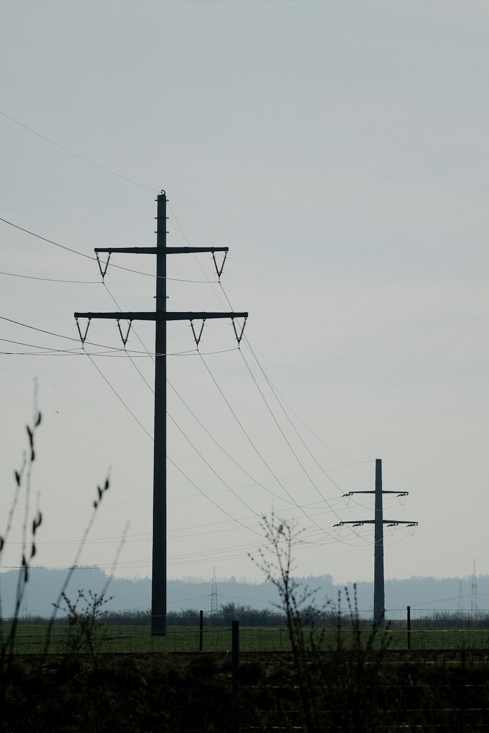 brown utility post