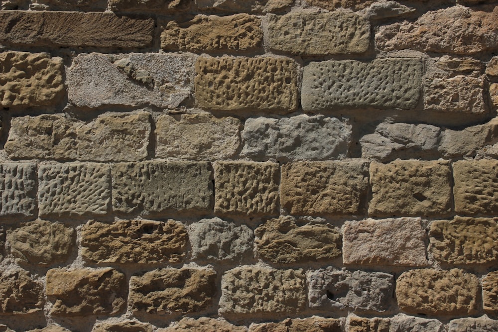 brown concrete brick wall