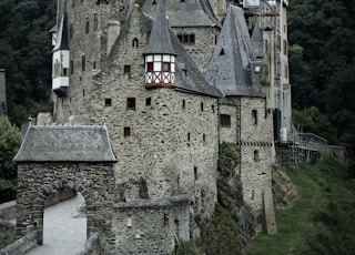 bricked castle on top of the hill