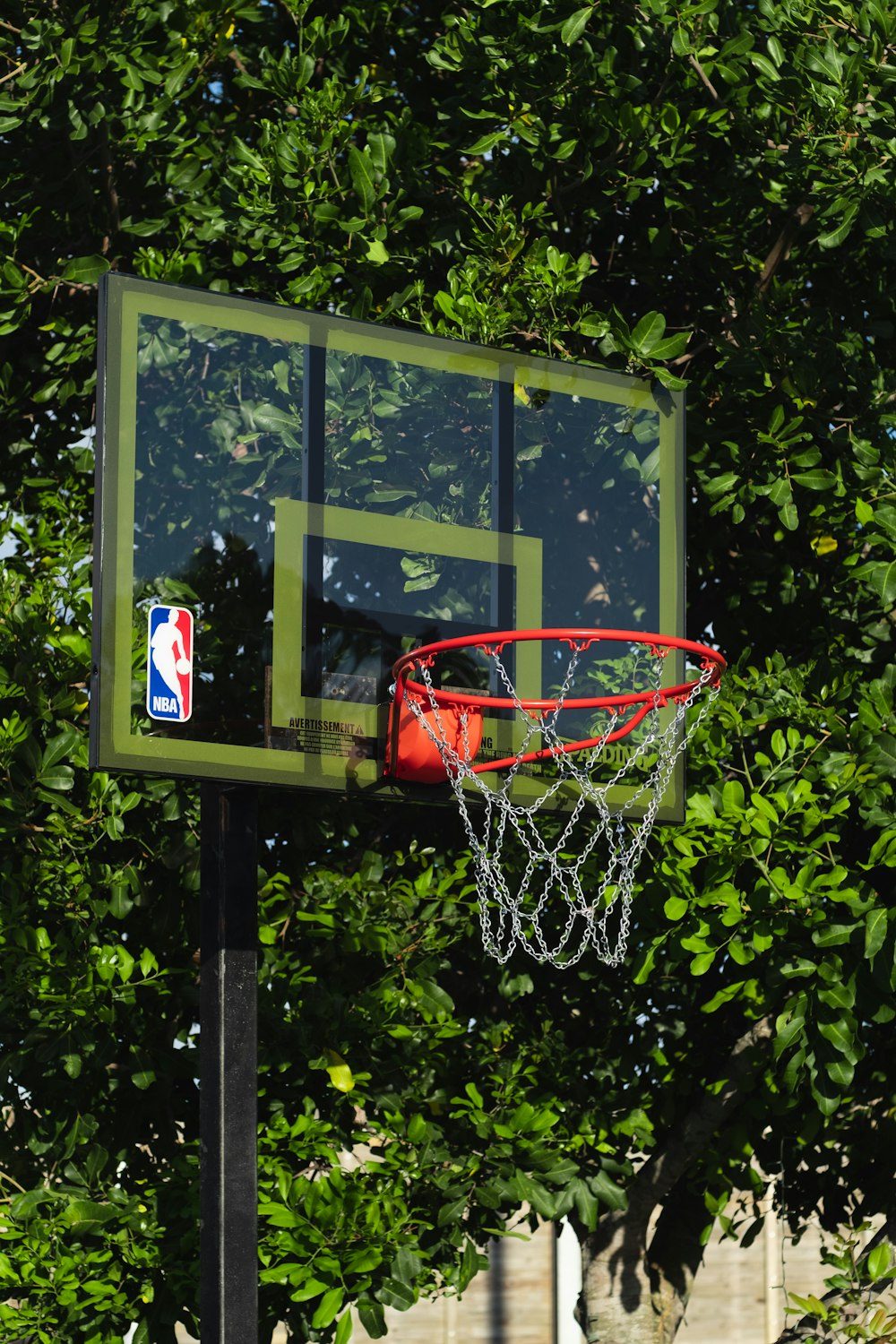 grey and red portable basketball hoop