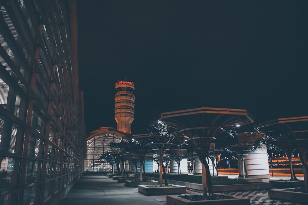 high-rise building during nighttime