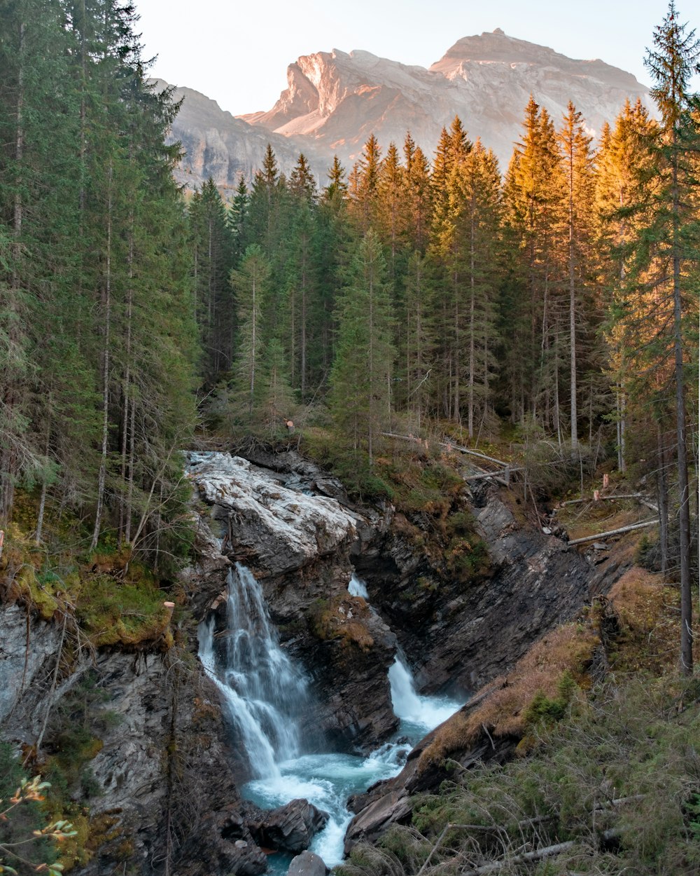 photographie de paysage de chutes d’eau