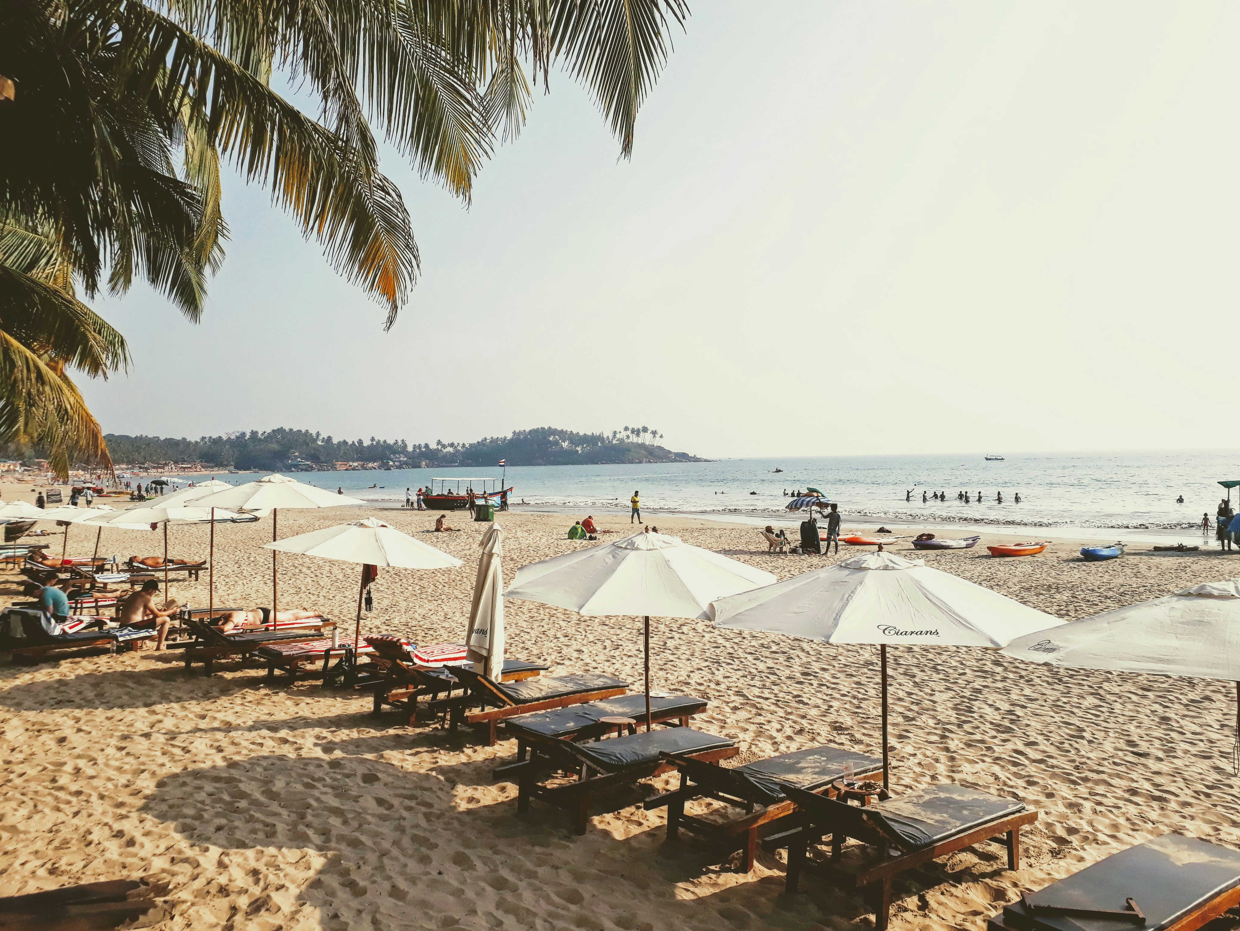 Sun bath at Palolem during one-day trip to South Goa