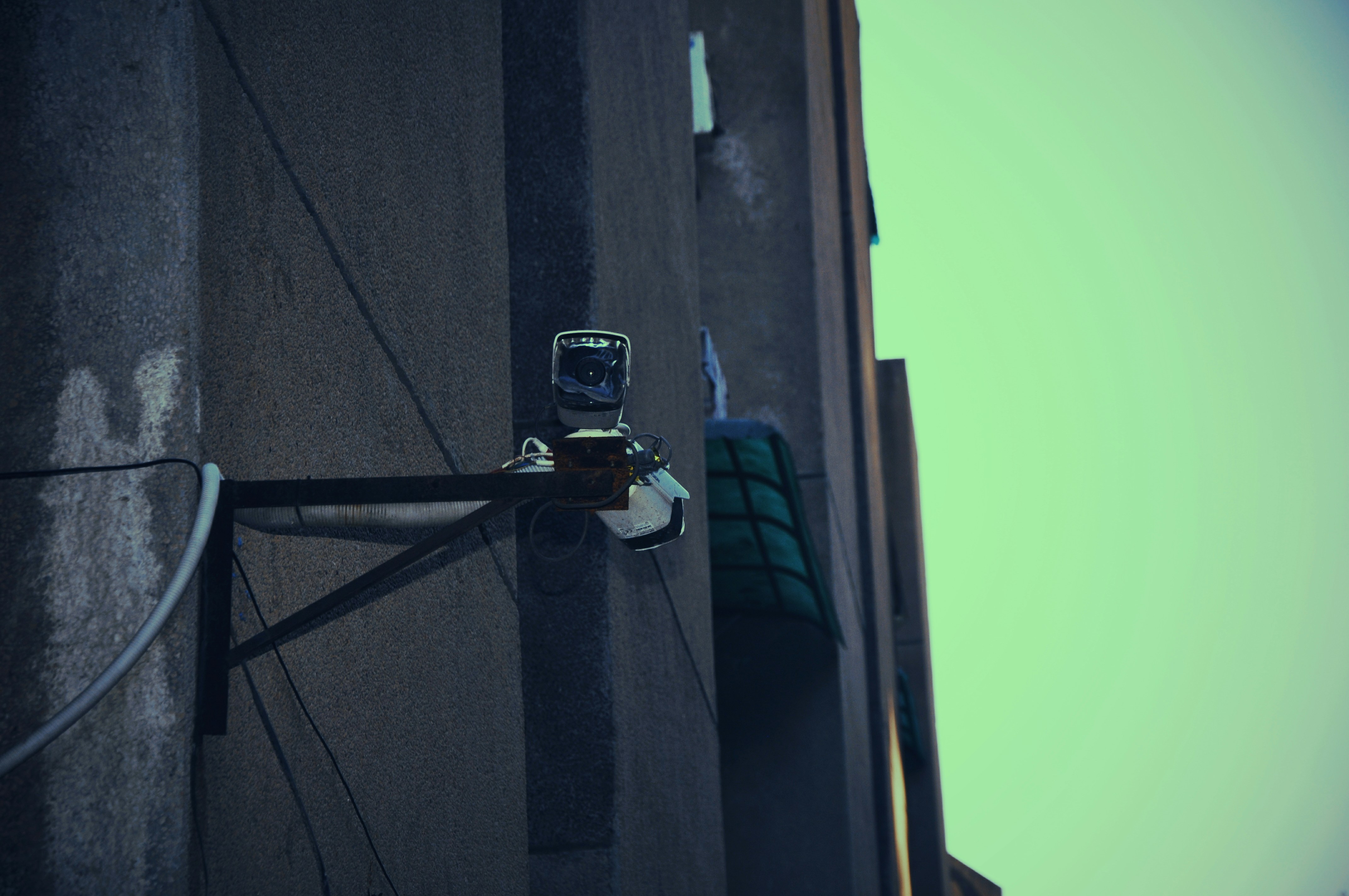 black CCTV camera