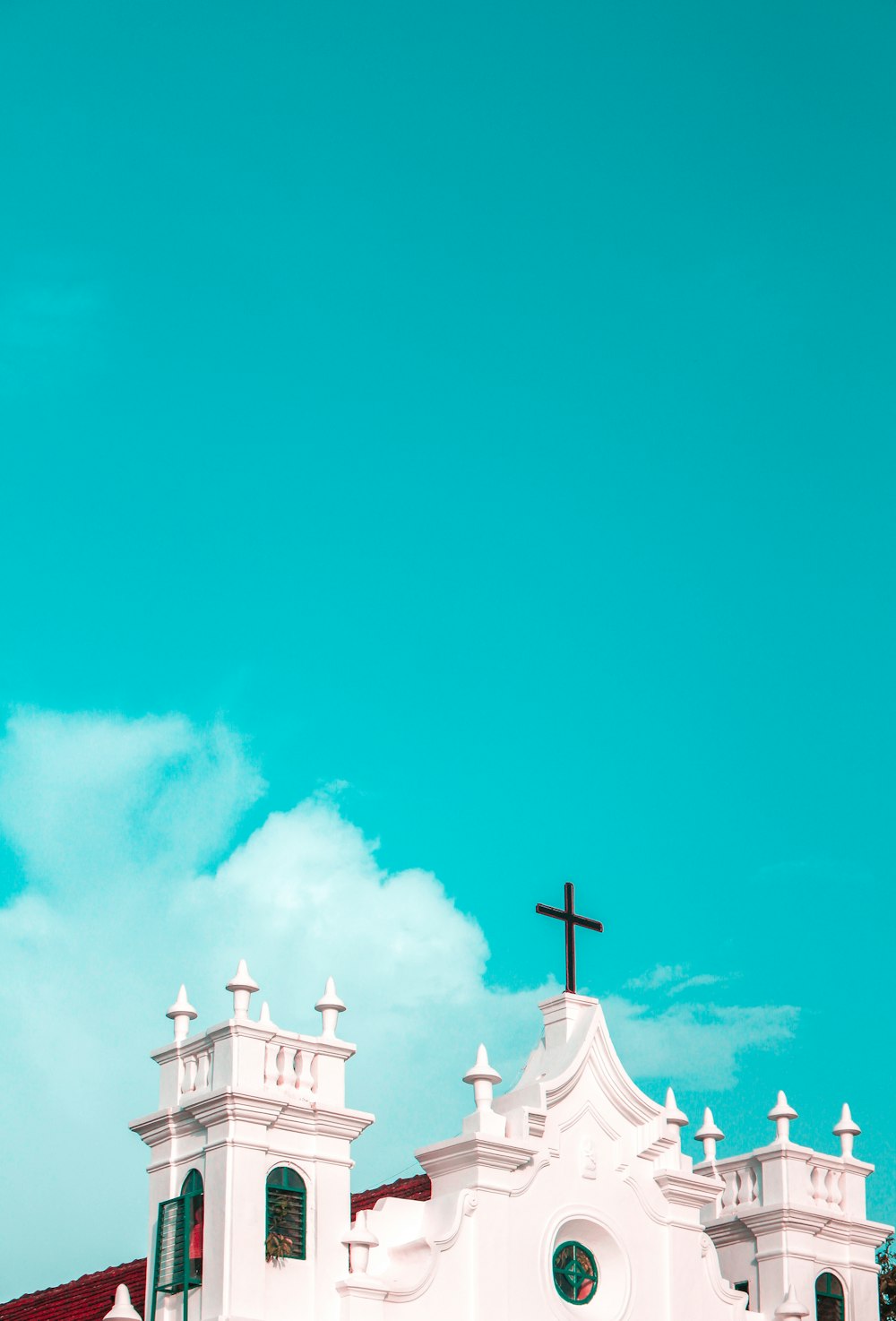 white red church