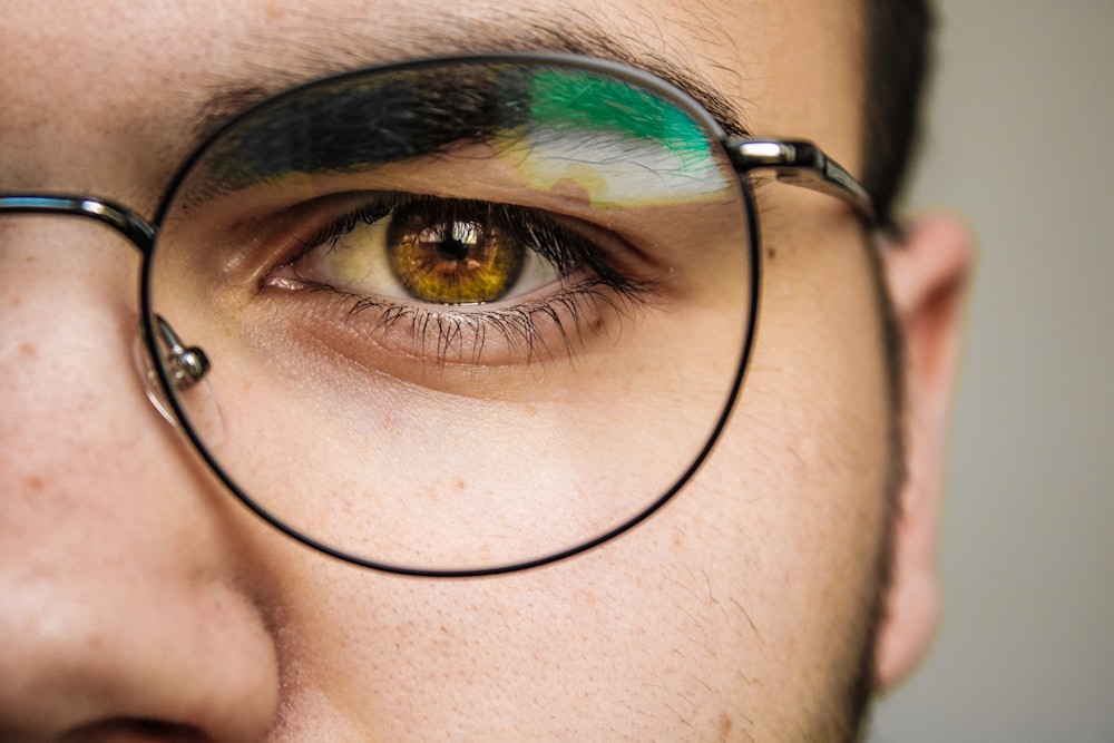 man wearing eyeglasses