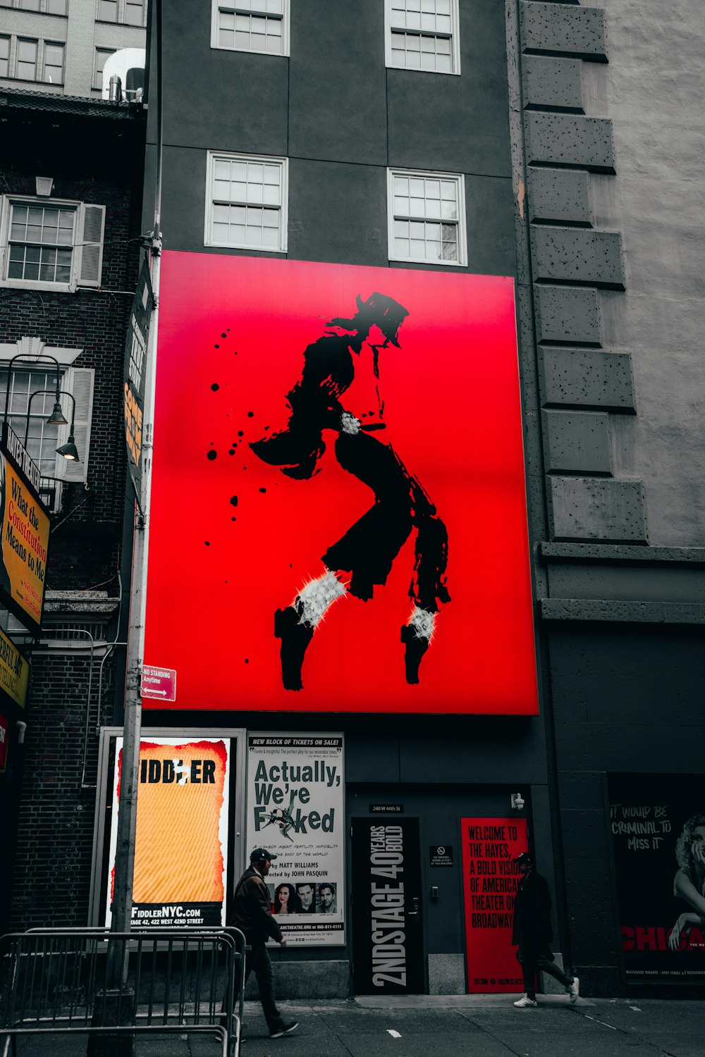 Michael Jackson portrait on building