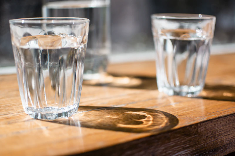 Sparkling clean glassware
