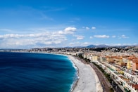 aerial photography of building near seashore at daytime
