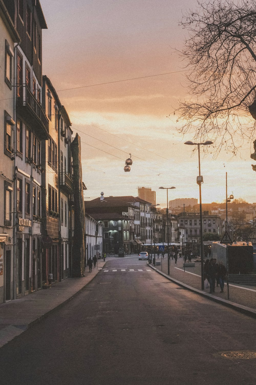 people walking beside street