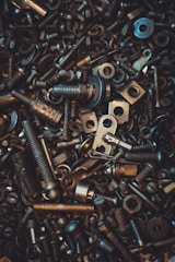 pile of bolt lot