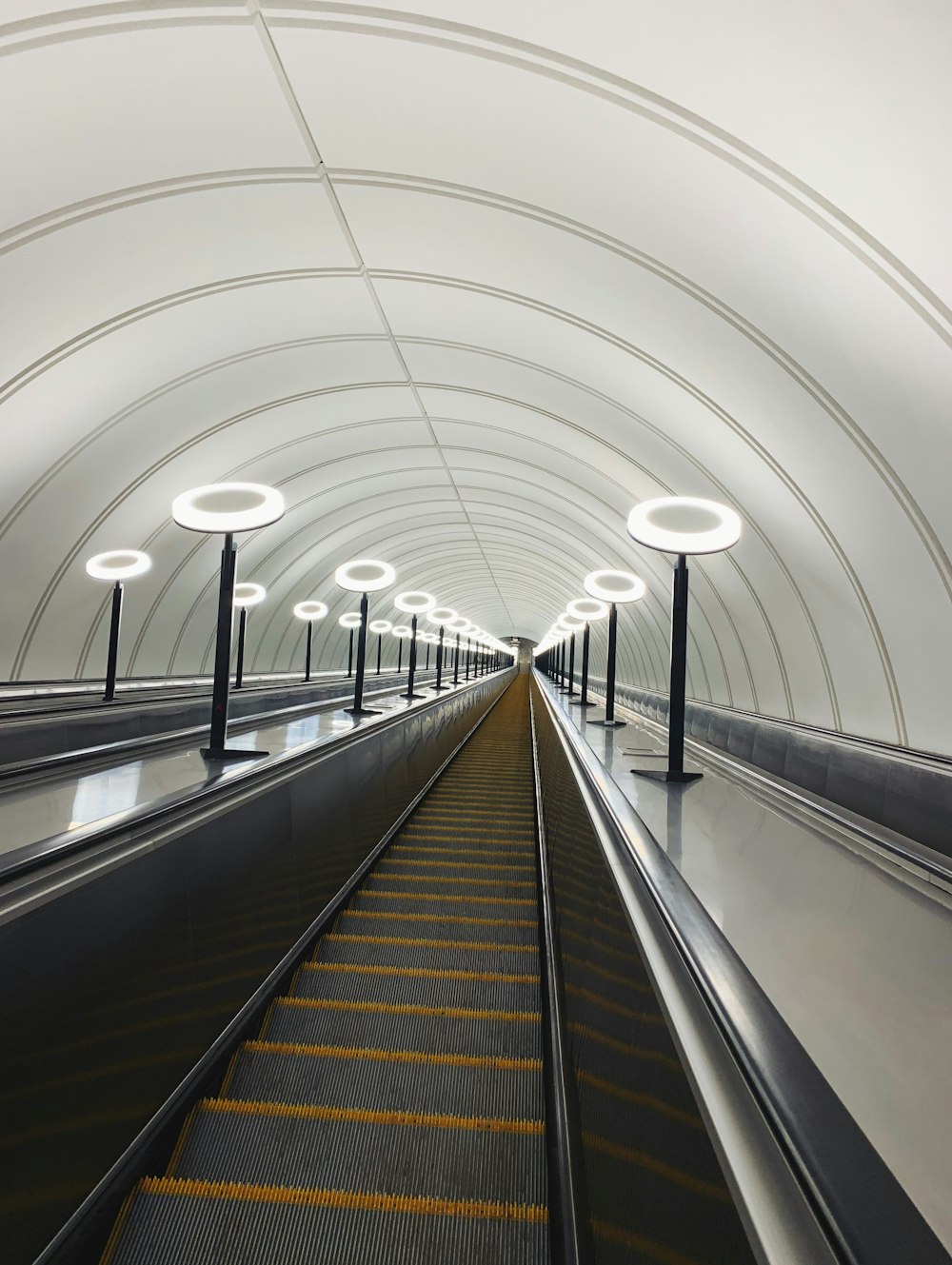 gray escalator