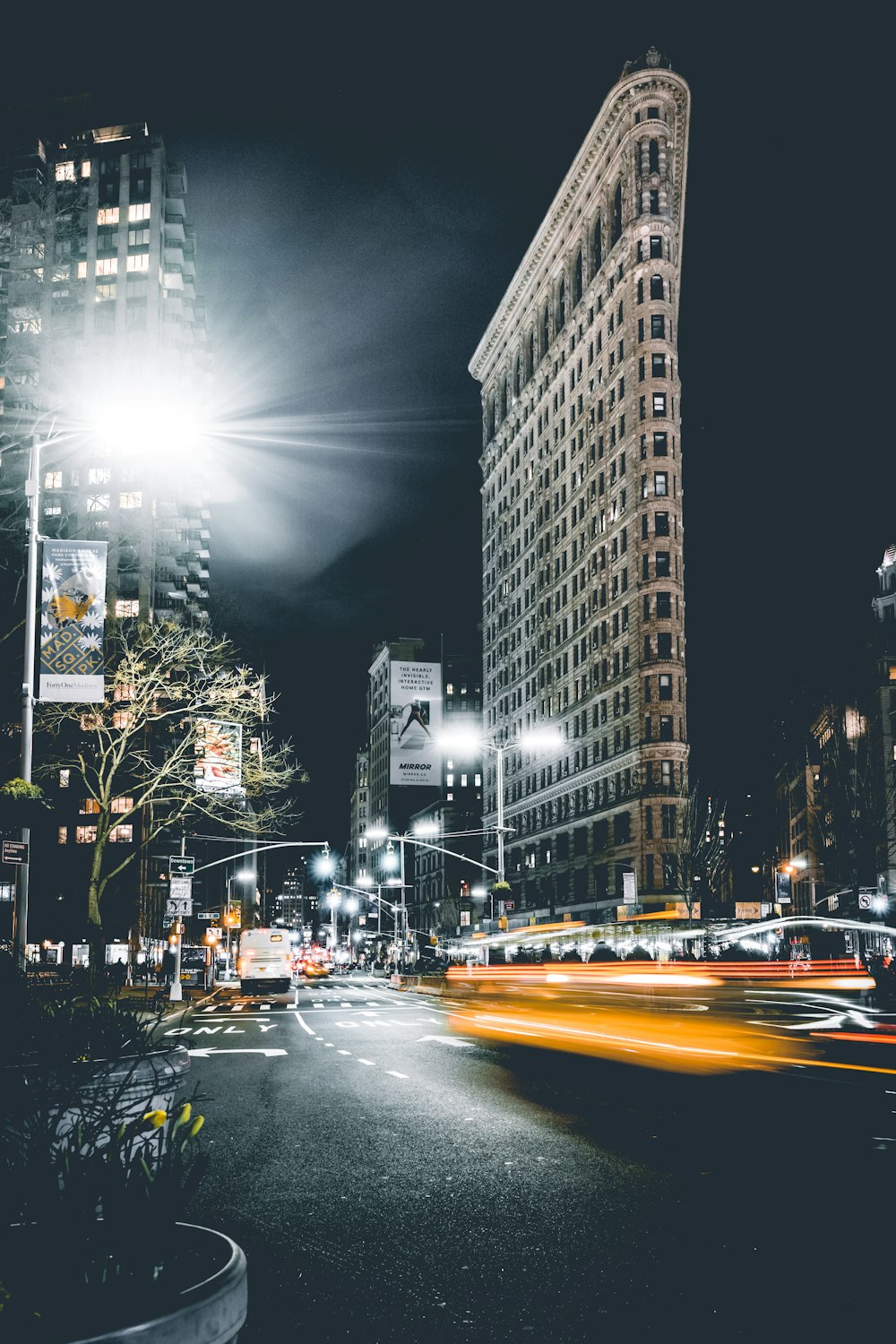 timelapse photography of car light