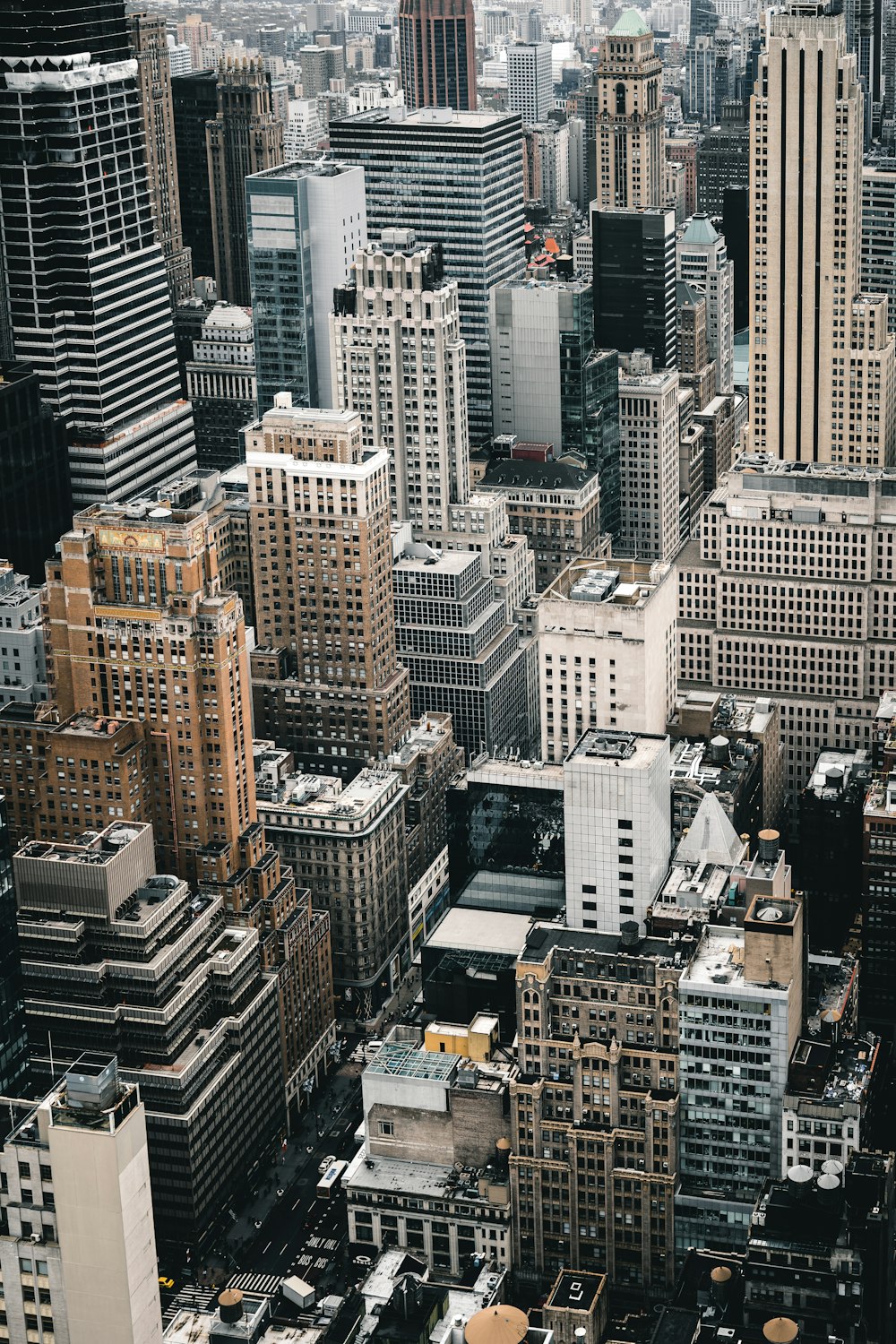 aerial photo of high rise buildings