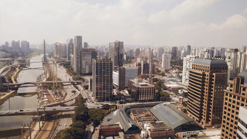 High-rise towers in the Morumbi neighborhood of São Paulo, Brazil