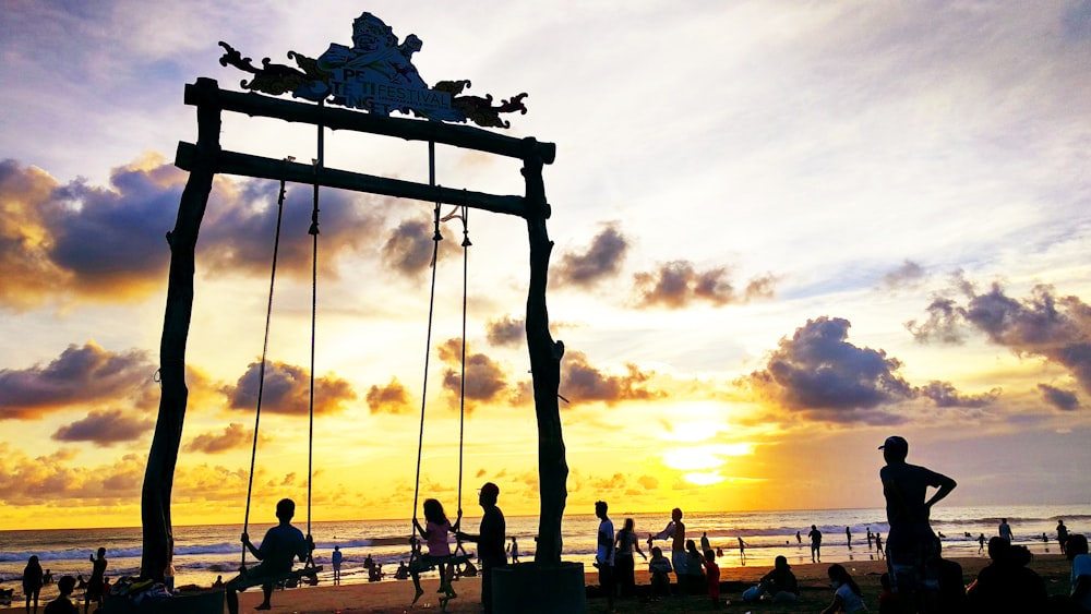 people on beach