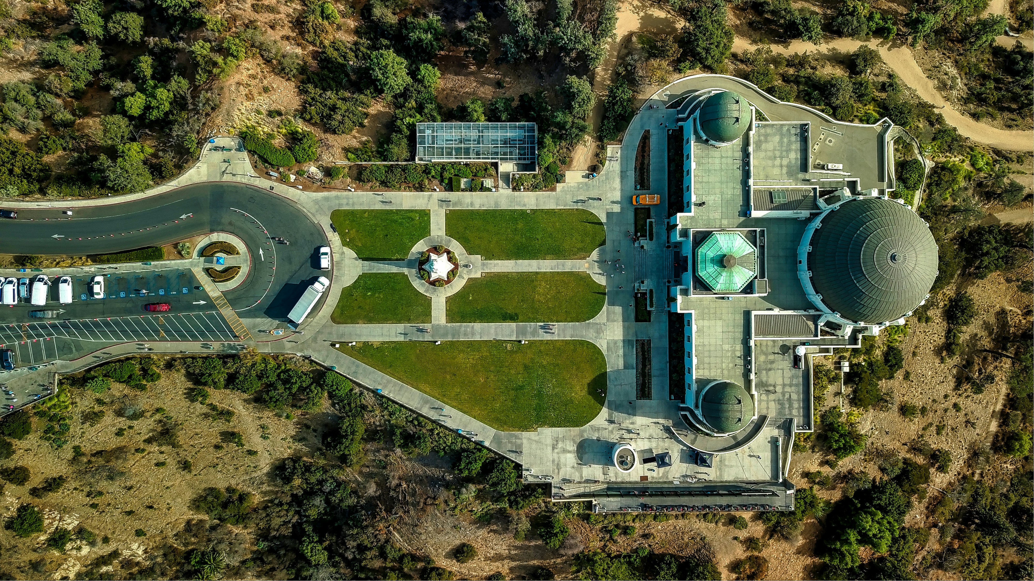 bird's eye view of castle