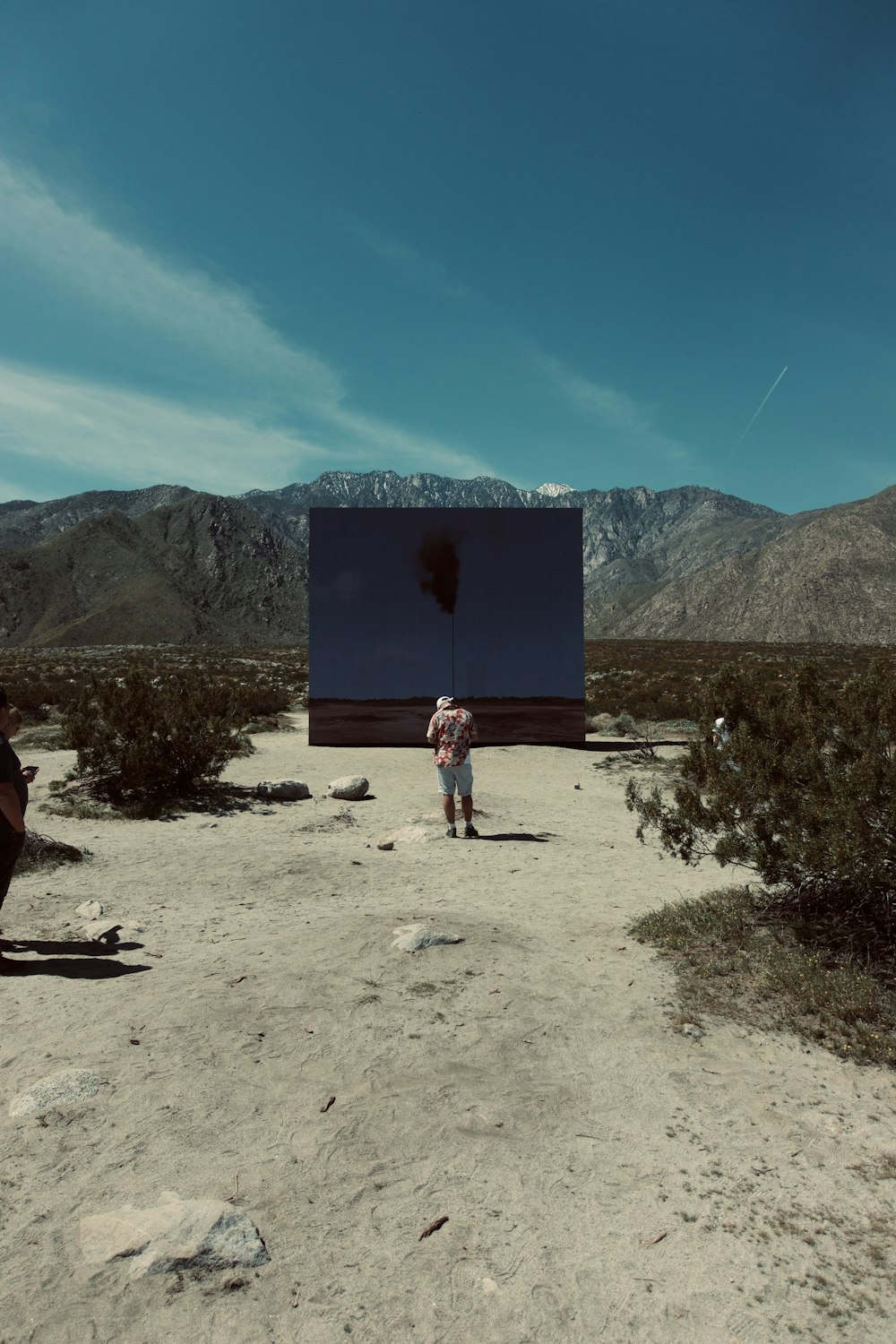 person standing on desert during daytime