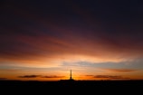 A beautiful sunset backdrop during a launch.