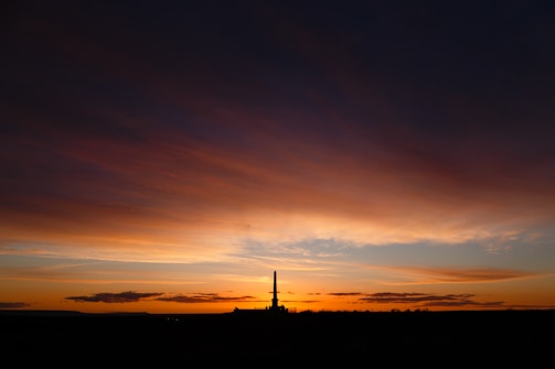 A beautiful sunset backdrop during a launch.
