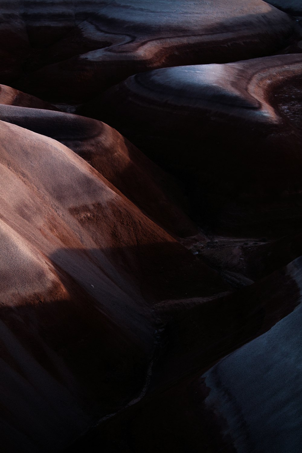 a view of a desert landscape from a bird's eye view