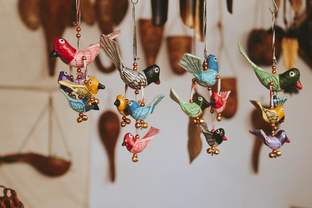 assorted birds figurine