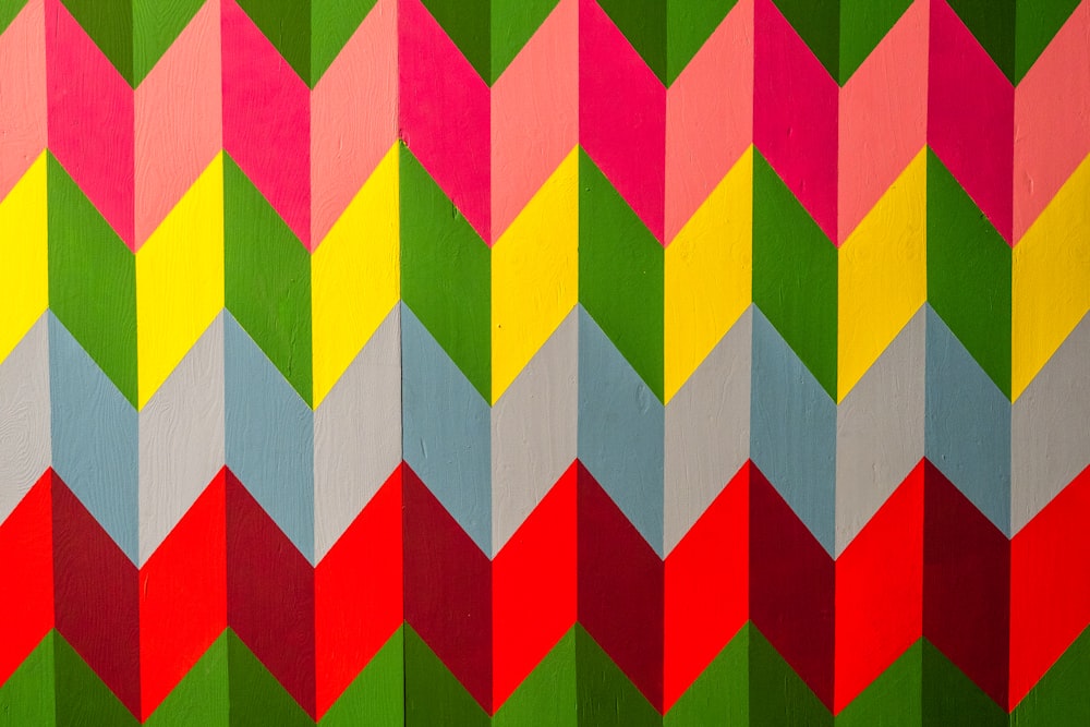 multicolored chevron illustration