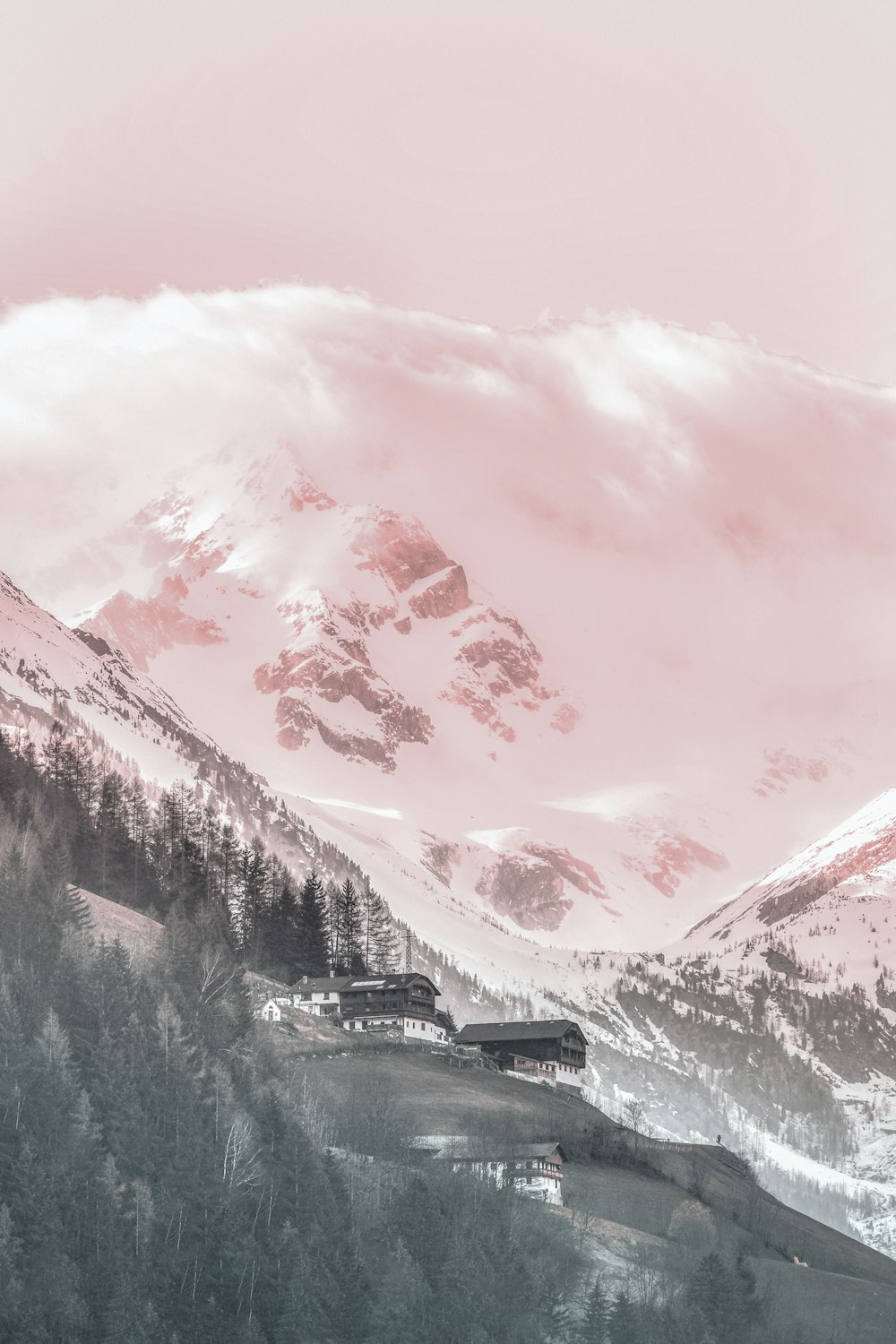 aerial photography of snow capped mountain